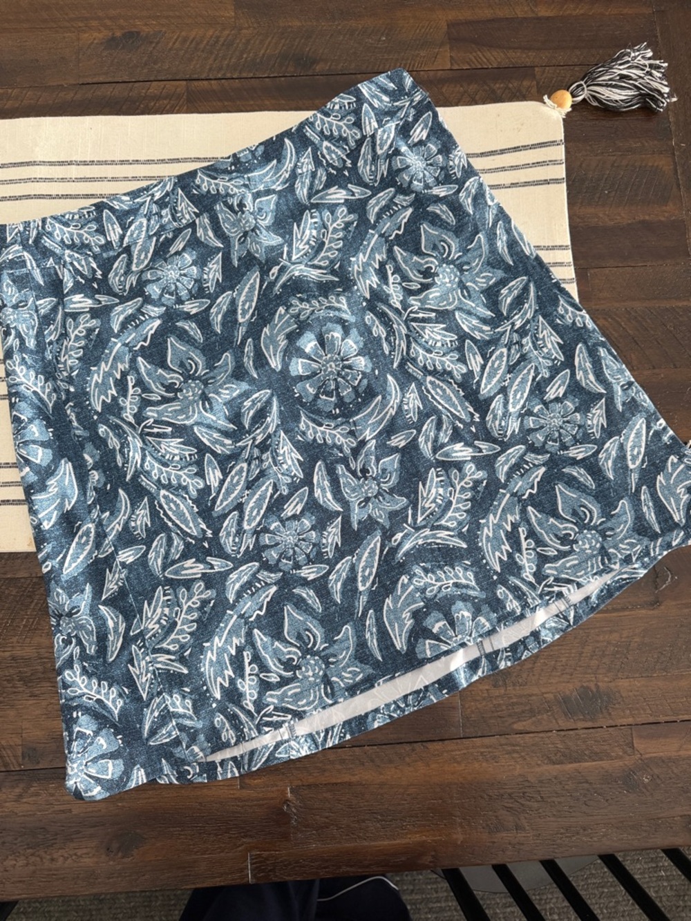 Ripskirt Hawaii Blue Floral A-Line Skirt